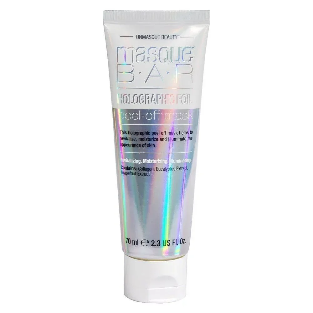 🆕 Masque Bar Silver Holographic Foil Peel Off Skincare Mask